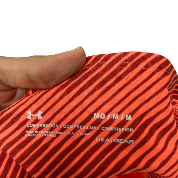 Under Armour Project Rock Waistband Ankle Training Tight Orange Size Medium - Picture 10 of 11